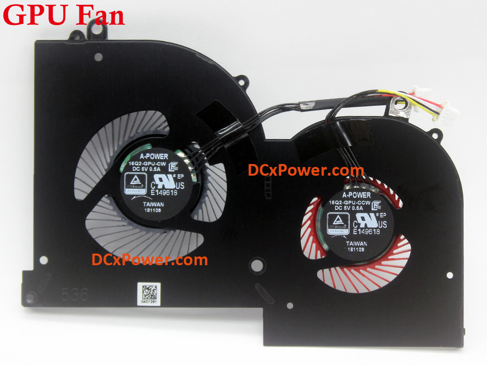 (image for) Laptop Internal Fan for MSI WS65 GS65 P65 8RD 8RE 8RF 8SK 8SL MS-16Q2 MS-16Q3 Series CPU GPU Cooling Inside Left Right Cooler Assembly Genuine